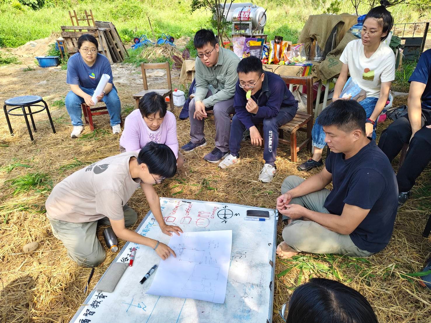 雲林祖傳家園PDC，三月實作雨水回收