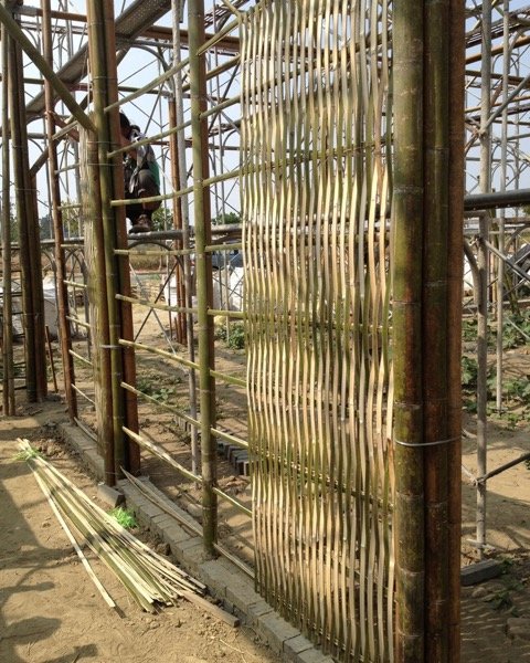 自然建築工法–「編竹夾泥牆」